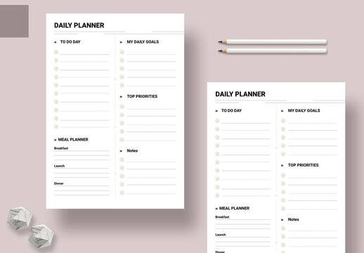 Daily Planner Design Template