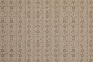 Light brown wallpaper with beautiful pattern as background