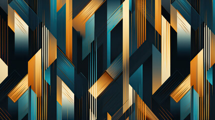 Beautiful geometric abstract seamless pattern - obrazy, fototapety, plakaty
