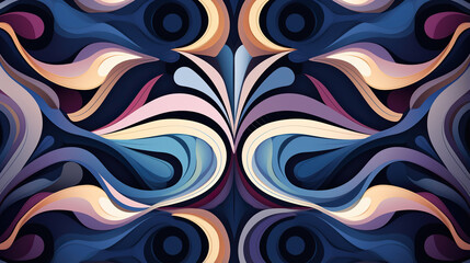 Beautiful geometric abstract seamless pattern - obrazy, fototapety, plakaty