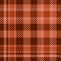 tartan plaid seamless pattern in warm brown colors, for fabric, textile