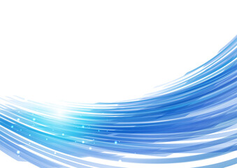 青のウェーブ背景