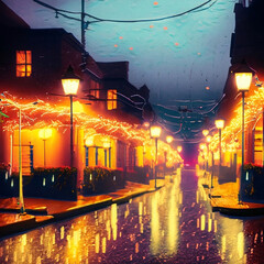 Obraz premium night in the city