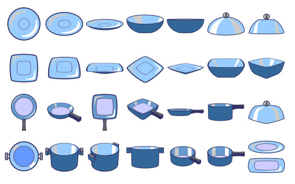 Kitchen utensils ware icon.