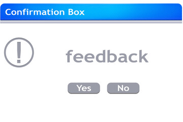 Digital png of feedback text on online customer interface screen on transparent background