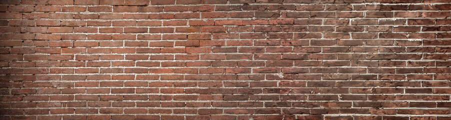 Fototapeta premium Old brick wall as background, banner design