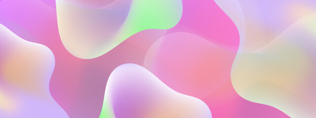 Fluid gradient background vector. Cute and minimal style posters with pink, vibrant organic shapes and liquid color. Modern wallpaper design for social media, idol poster, banner, flyer.