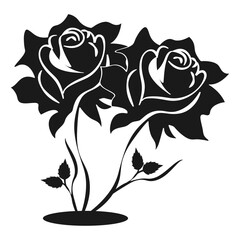 the beautiful rose vector illustration