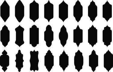 Label and badges shape collections. Decorative vintage frame. Decorative vintage frames. Vintage frames