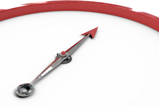 Digital png illustration of compass pointer on transparent background