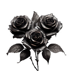 Halloween Props - black roses