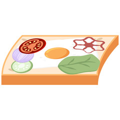 White Bread Slices With Fried Eggs Ready to Serve
