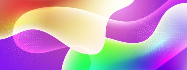 Bright Colorful Wave Fluid with sparkling design background
