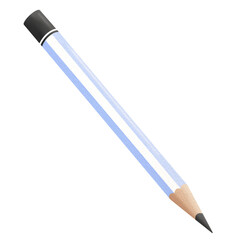 Blue pencil watercolor.	