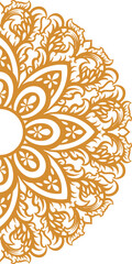 Design Luxury Mandala Illustration For Wedding
