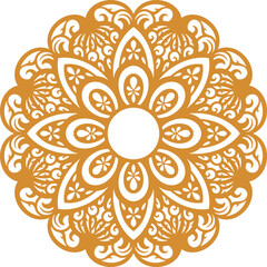 Design Luxury Mandala Illustration For Wedding