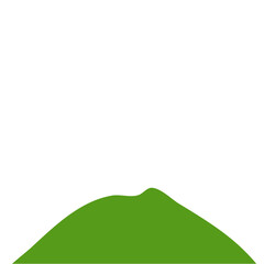 Dark Green Mountain Illustration