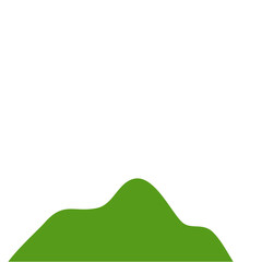 Fototapeta premium Dark Green Mountain Illustration