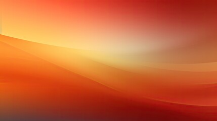 Modern simple abstract orange and golden gradient background with fluid wave motion, concept art illustration