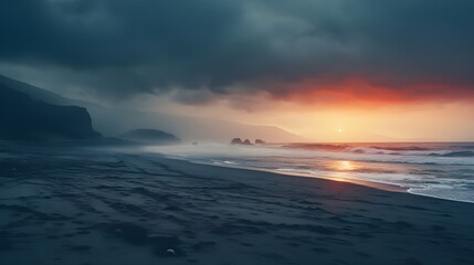 Obraz premium sunset over the sea