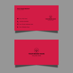 Vector modern clean corporate business card design template