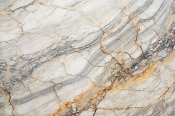 Elegant White Marble Slab with Intricate Veining and Luxurious Texture, Captured in Exquisite Macro Detail