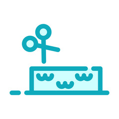 grass line icon best for web design