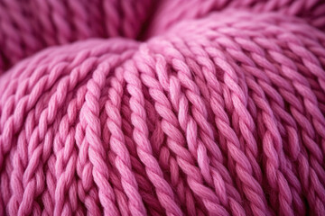 Vibrant Close-Up of Intricately Knitted Yarn Revealing Textured Patterns and Rich Colors