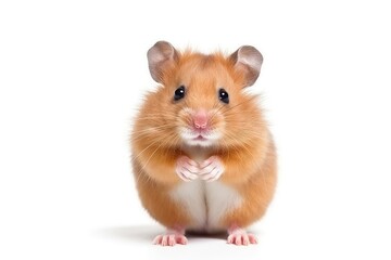 Hamster photo realistic illustration - Generative AI.