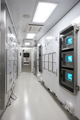 Laboratory room equipped with cryofreeze chambers 