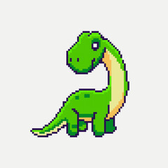 Cute dinosaur. Dinosaur for kids, pixel