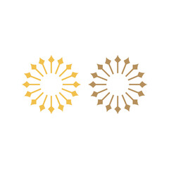 Yoga Wellness Ayurveda Resort Sign Symbol Logo Vector isolated on White