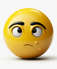 Fototapeta premium A cute visual expression, emojis.