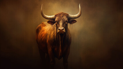 Bull Cow HD photographic image wallpaper