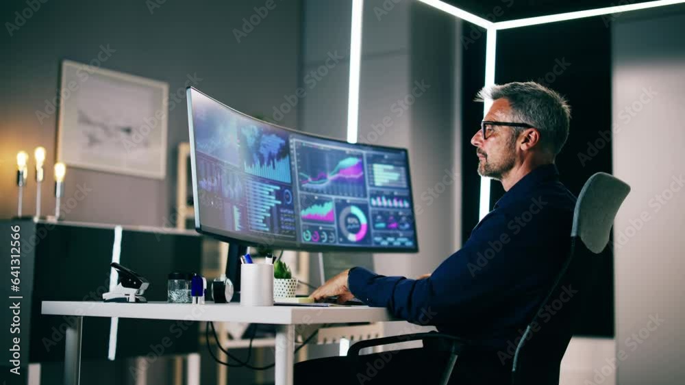 Aufkleber business data analytics dashboard