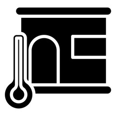 Sauna icon often used in design, websites, or applications, banner, flyer to convey specific concepts related to gym and fitness.