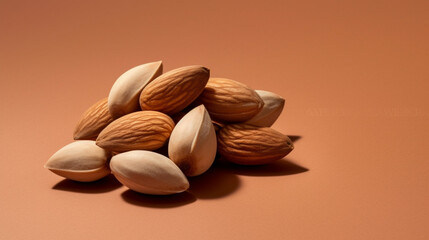 nuts and almonds HD photographic image wallpaper