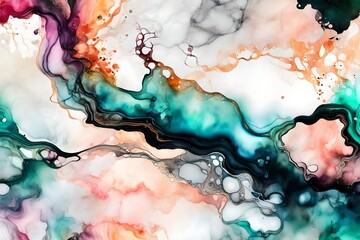 abstract watercolor background generated by AI technology