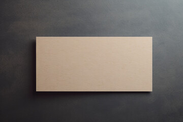 Blank Business Card on Clean Background