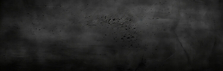 Panoramic black and grey concrete texture background. Dark walls, slightly light black concrete cement texture for background. surface dark grunge panorama landscape