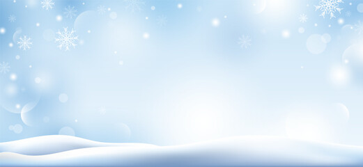 Fototapeta na wymiar Winter and christmas background design vector illustration