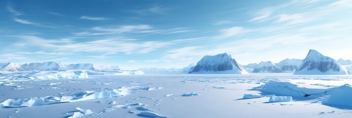 Fototapeta na wymiar Amazing Drone Shot of the Antartica during Winter Season.