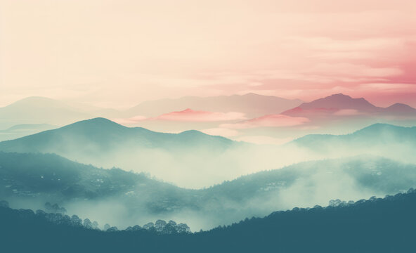 Mountainous landscape in the mist © Outside