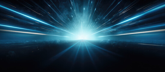 Obraz premium Abstract blue light 