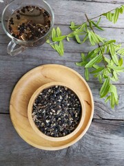 Tea goji berry black wolfberries dried fruit.