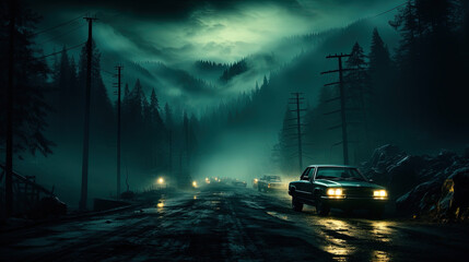 car in the night