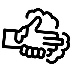 Illustration of a washing hand