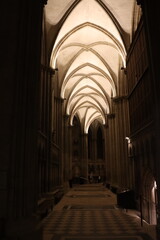 Voutes de l'aile gauche de la cath&eacute;drale de Bayeux