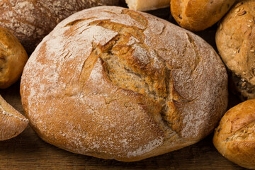 Close-up of traditional bread