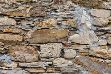 wall of stones as a texture